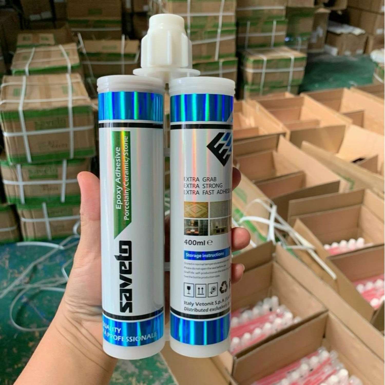 Combo 10 chai keo chít mạch Saveto Chống Thấm Nhập Khẩu Italia 400ml
