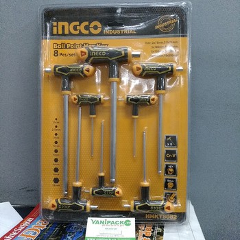 2-10mm bộ lục giác chữ t ingco hhkt8082