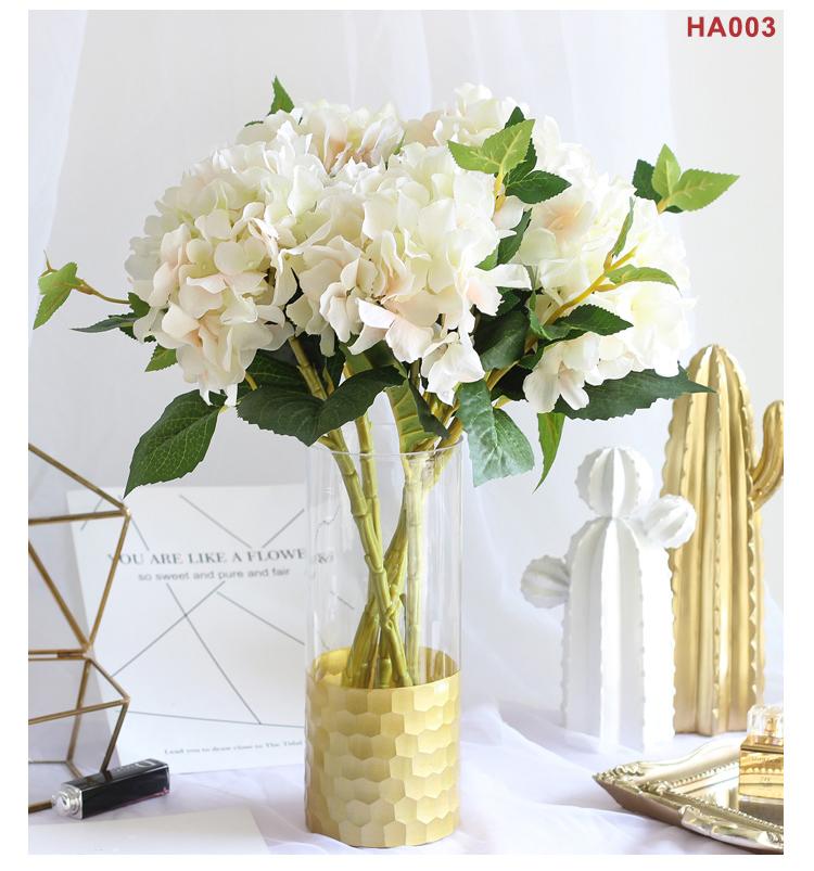Bình hoa trang trí nghệ thuật HA003 – Hoa cẩm tú cầu sinh động