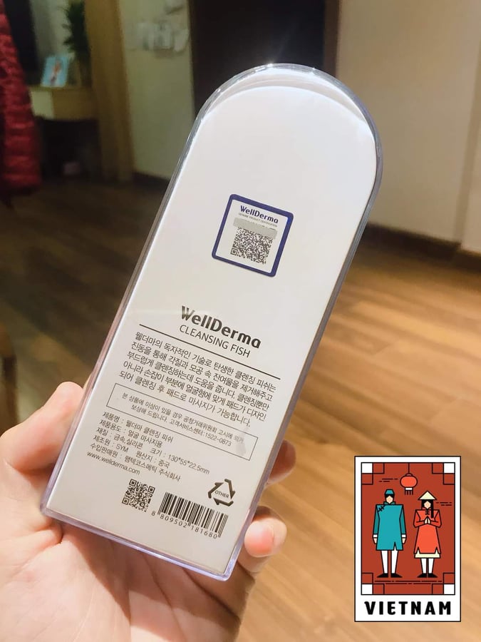 Máy rửa mặt con cá Wellderma Cleansing Fish Hàn Quốc [ CHÍNH HÃNG ]