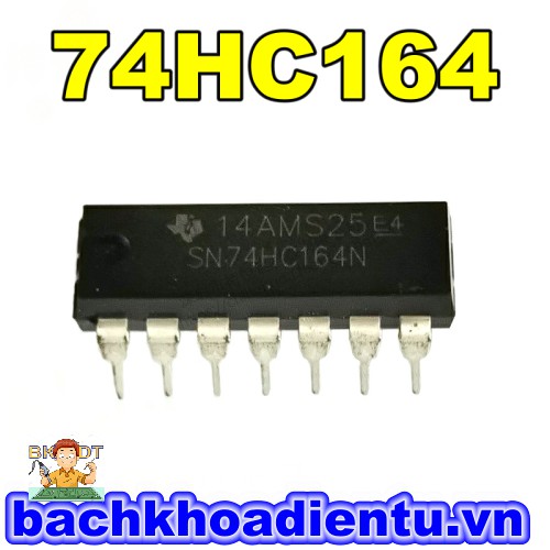 Ic 74hc164 chân cắm chính hãng.
