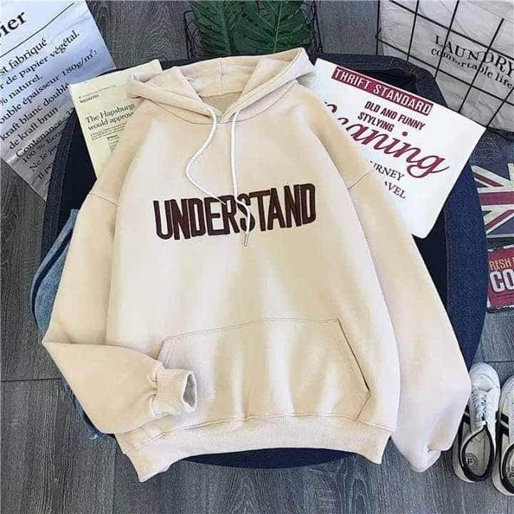 ÁO KHOÁC HOODIE CAO CẤP IN HÌNH HỌA TIẾT CHỮ 3D UNDERSTAND FORM RỘNG CÁ TÍNH