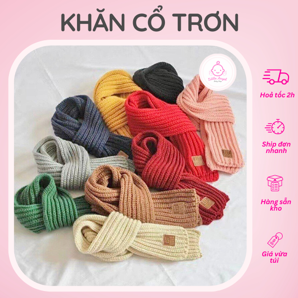 Khăn Choàng Cổ Len Giữ Ấm Cho Bé