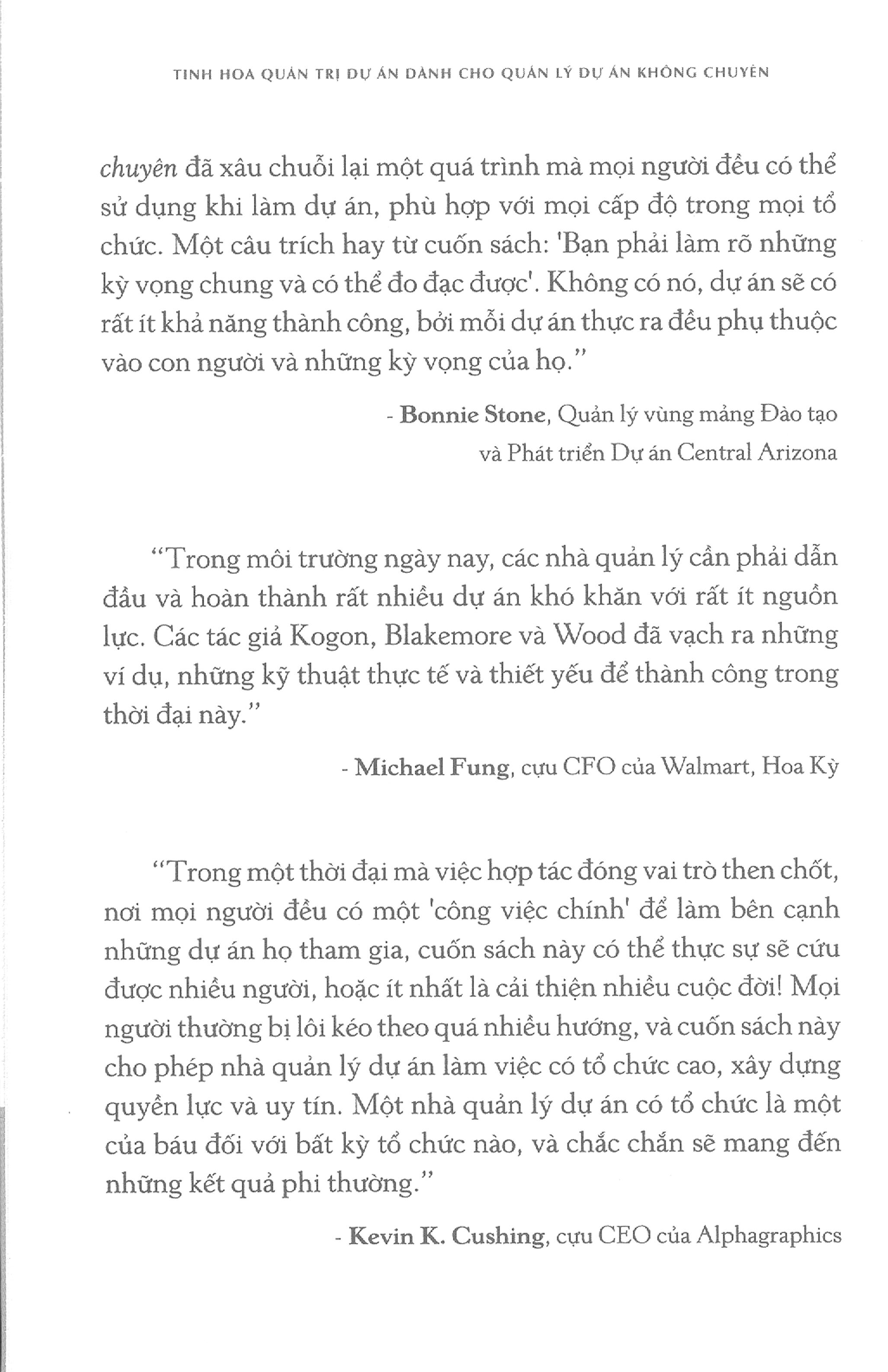 Tinh Hoa Quản Trị Dự Án