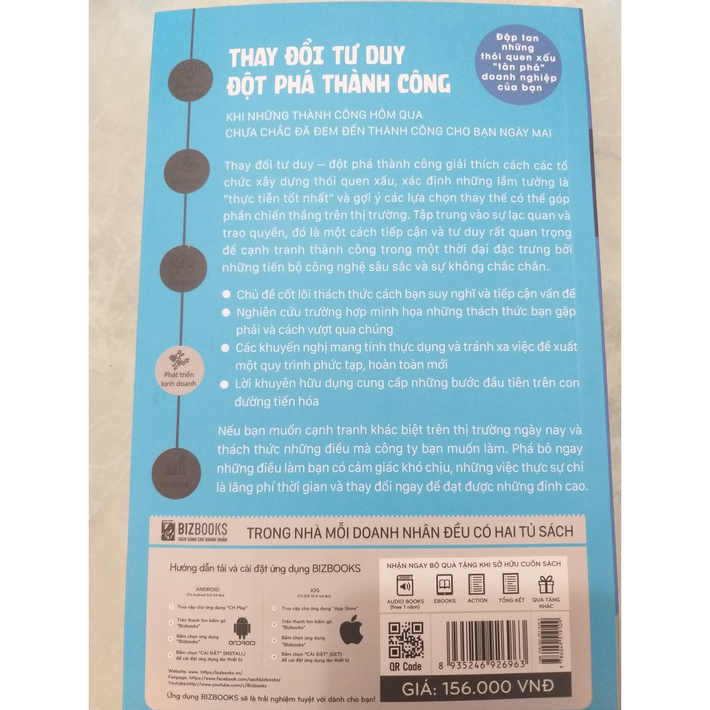 [HCM]Sách - Thay Đổi Tư Duy Đột Phá Thành Công + tặng kèm booksmart