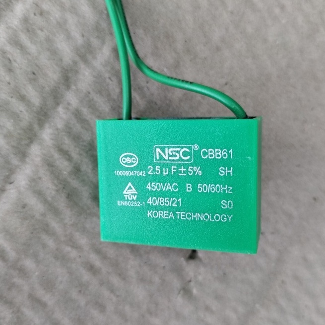 Tụ điện vuông xanh NSC-Hàn Quốc