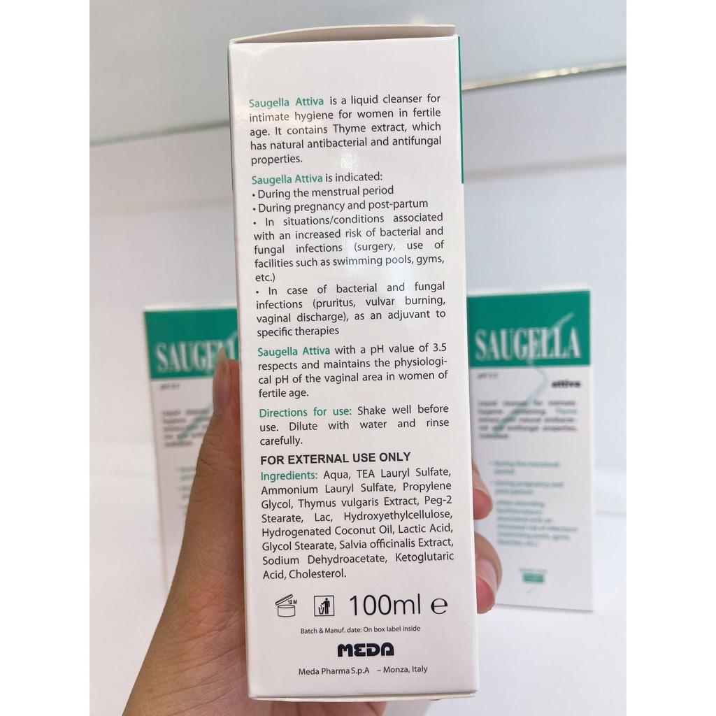 [HCM]Dung Dịch Vệ Sinh Phụ Nữ Saugella 100ml
