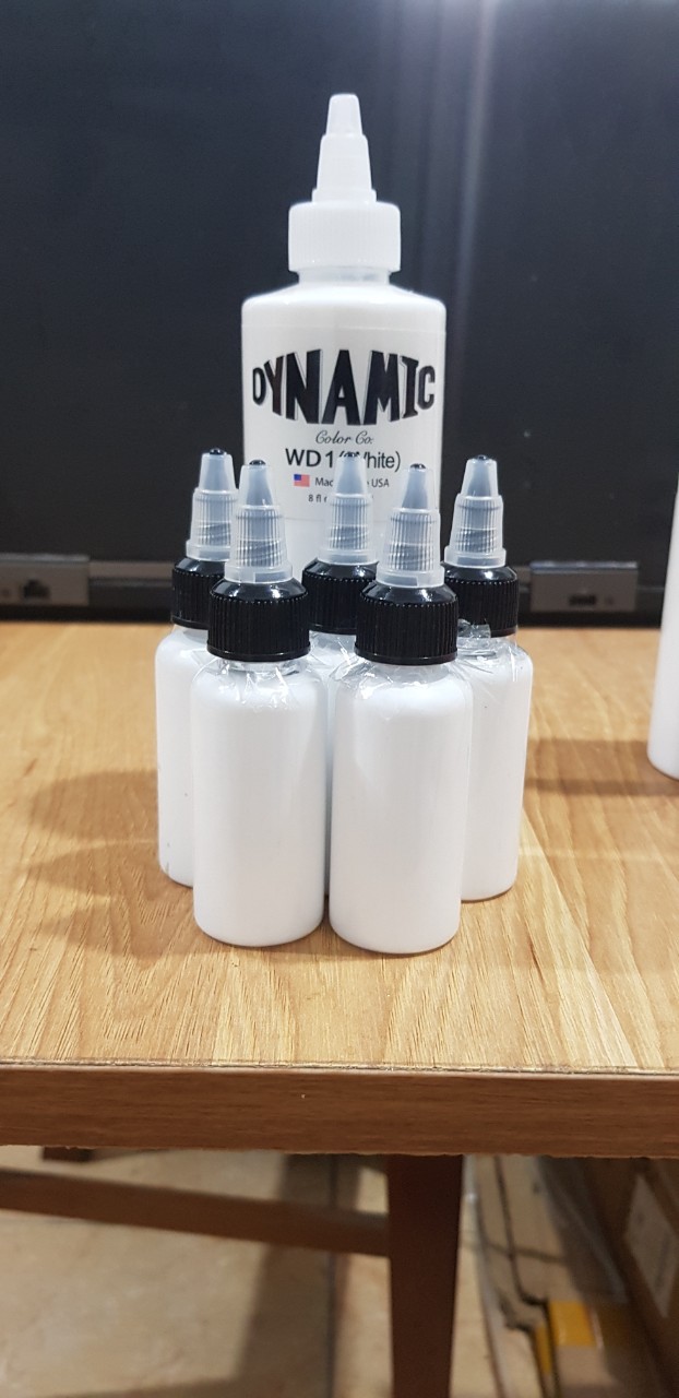 MỰC XĂM TATTOO MÀU TRẮNG DYNAMIC-LỌ 30ML