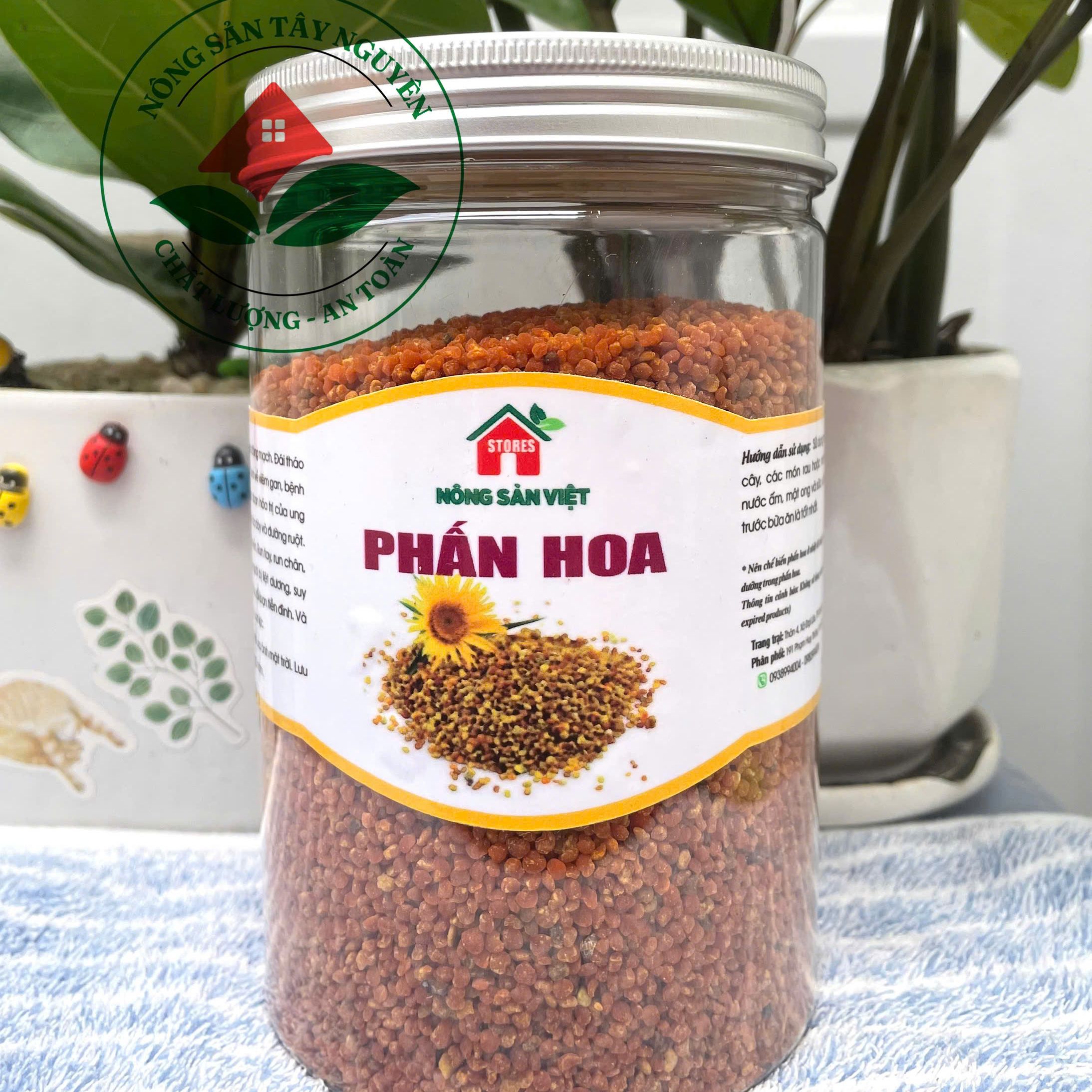 Phấn Hoa Mật Ong Nguyên Chất (Hoa Cỏ Kim) Hộp 500gr
