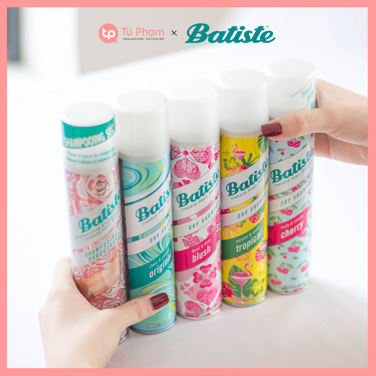Dầu Gội Khô Batiste Dry Shampoo 200ml