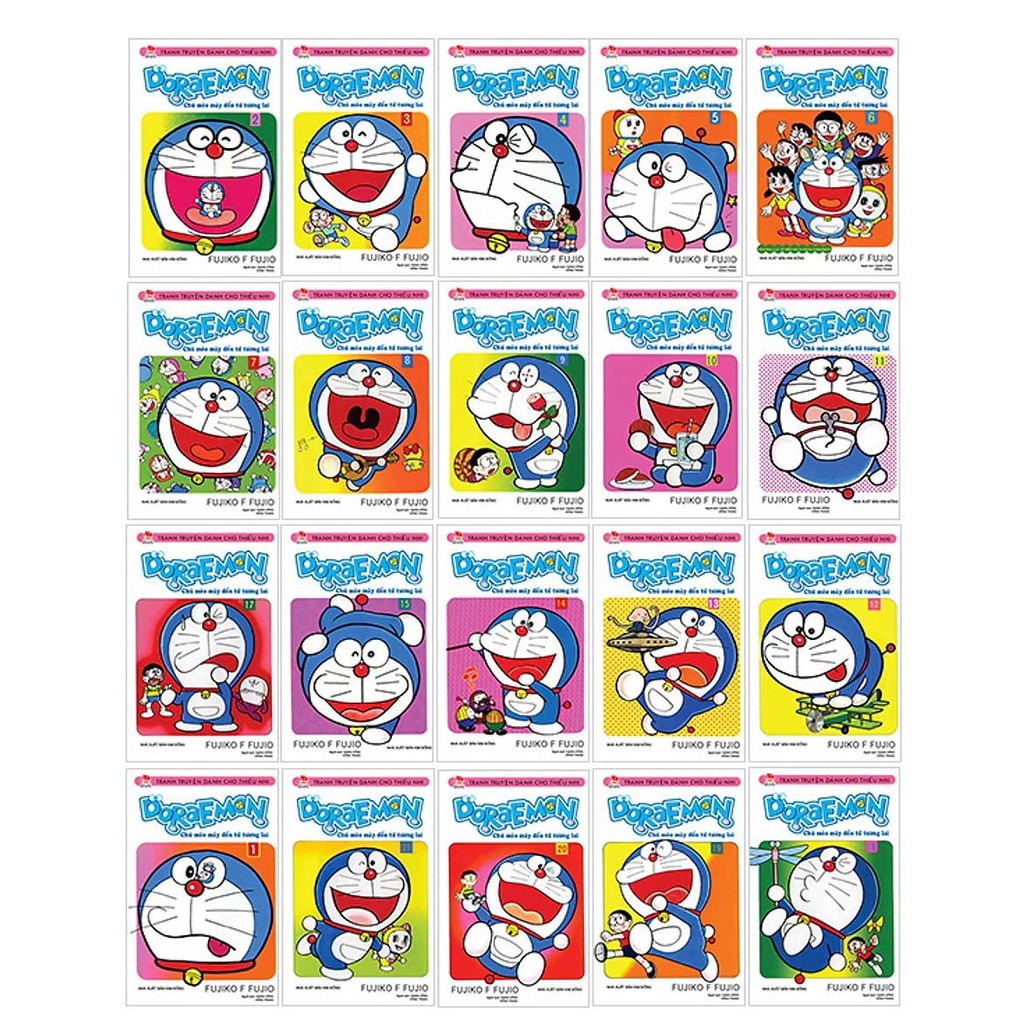 [HCM]Trọn bộ truyện tranh Đoraemon (Truyện ngắn) - Full 45 tập