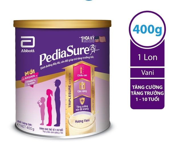 SỮA BỘT PEDIASURE 400G HƯƠNG VANI