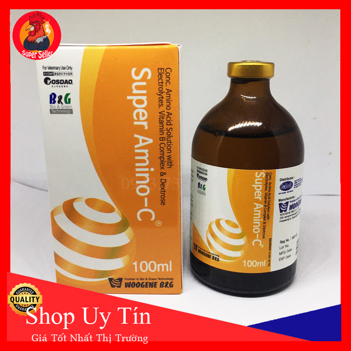 SUPER AMINO C Chai 100ml-Trợ Lực, Tăng Sức Đề Kháng-Hỗ Trợ Phục Hồi Khi Bị Bệnh Và Tang Cựa