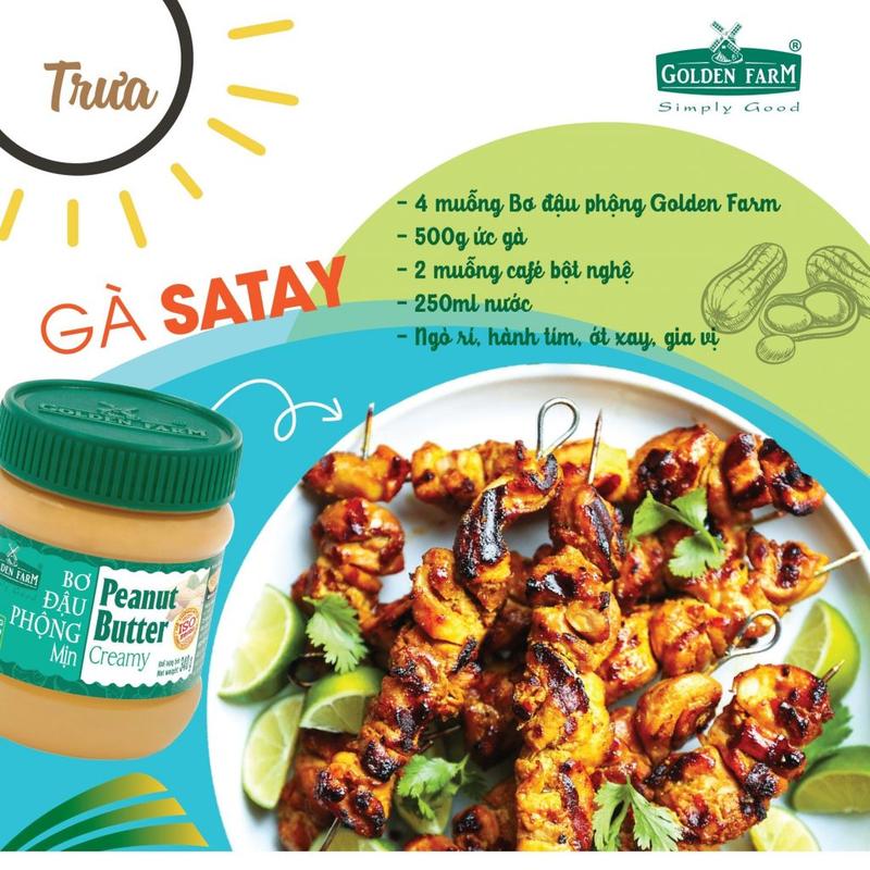 Bơ đậu phộng mịn Golden Farm