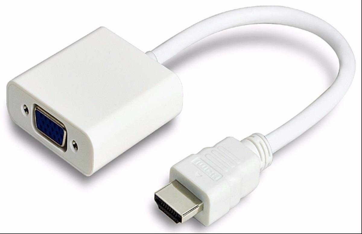 Cáp chuyển đổi HDMI sang VGA, HDMI sang VGA (Trắng)