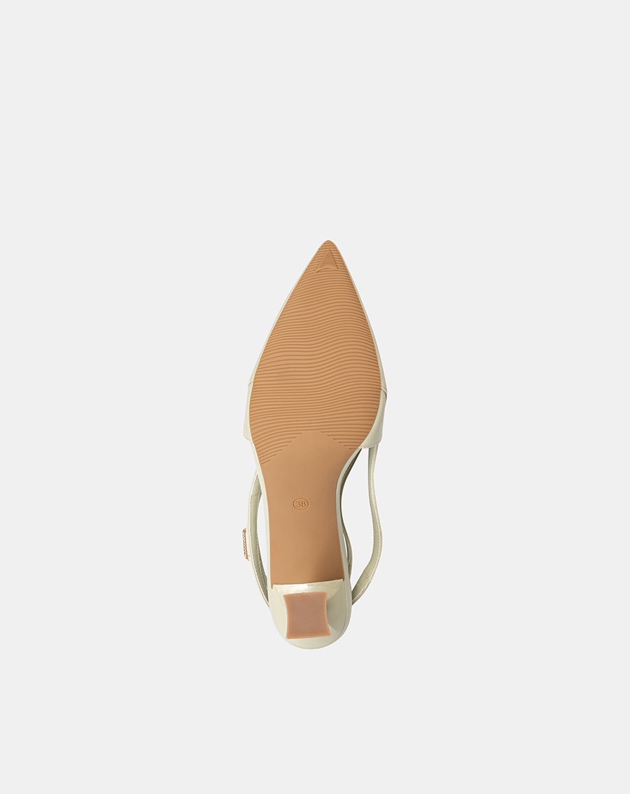 Giày Cao Gót Nữ 7cm Thời Trang JUNO Phối Quai Hậu Slingback CG07128