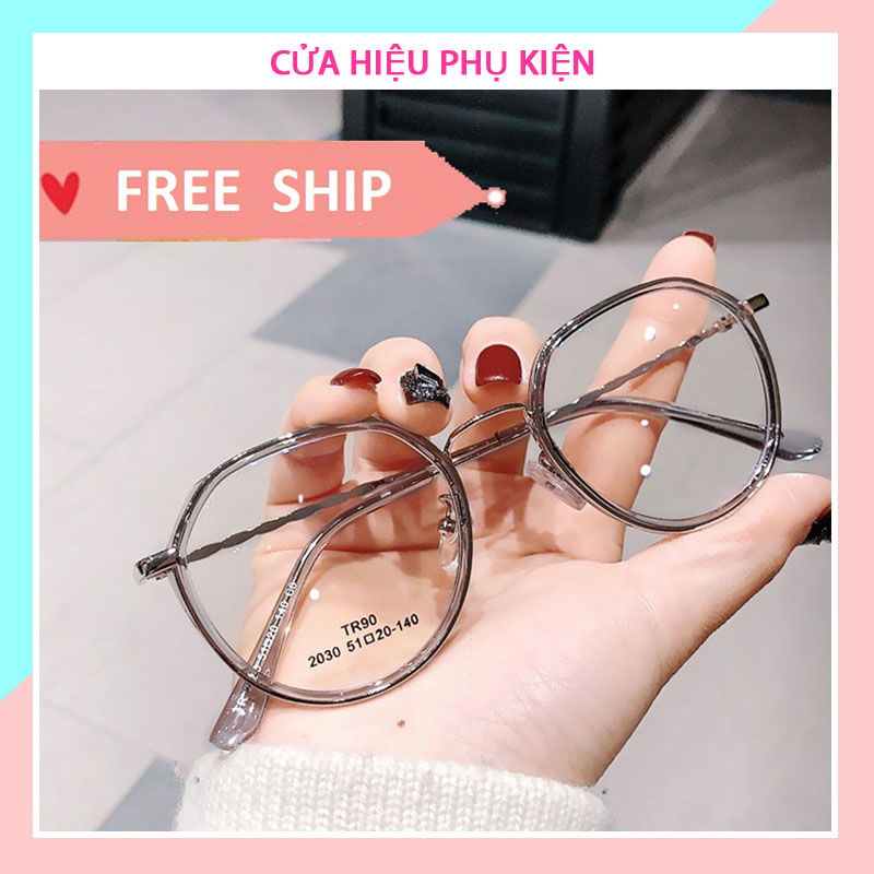 Kính cận thời trang nam nữ phong cách thời trang cá tính tặng kèm mắt kính không độ, kính giả cận bảo vệ mắt chống tia UV, kính mắt thời trang Unisex, mắt kính hot nhất năm 2020 Pk044