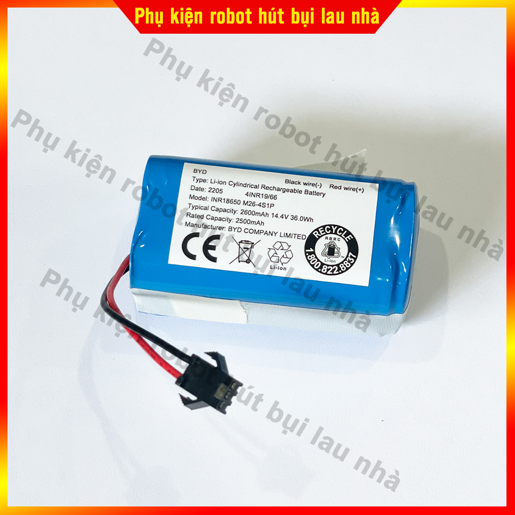 Pin robot hút bụi Ecovacs DN622, DN621, DN620