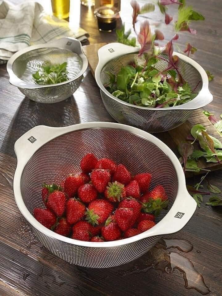 Set 3 rổ inox cao cấp zwilling