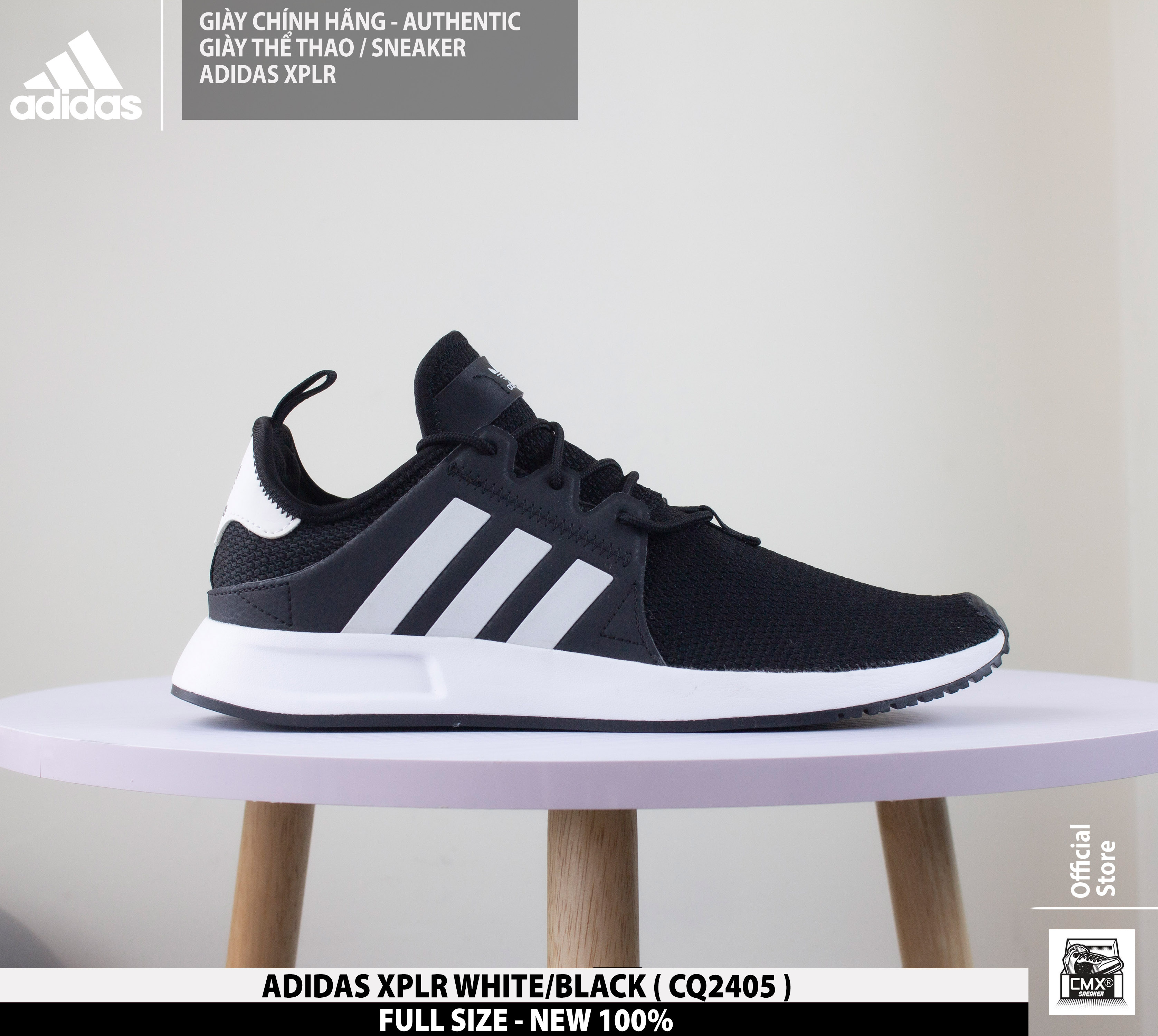 😘 [ HÀNG CHÍNH HÃNG CÓ SẴN ] Giày Adidas XPLR BLACK/WHITE & BLACK/WHITE/RED ( CQ2405 - BY9262 ) - REAL AUTHENTIC 100%