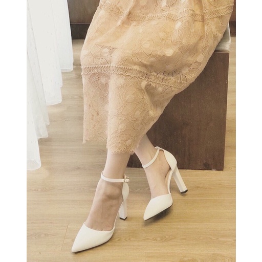 Giày cao gót slingback bít mũi 9p mũi nhọn WINDY CG-0612
