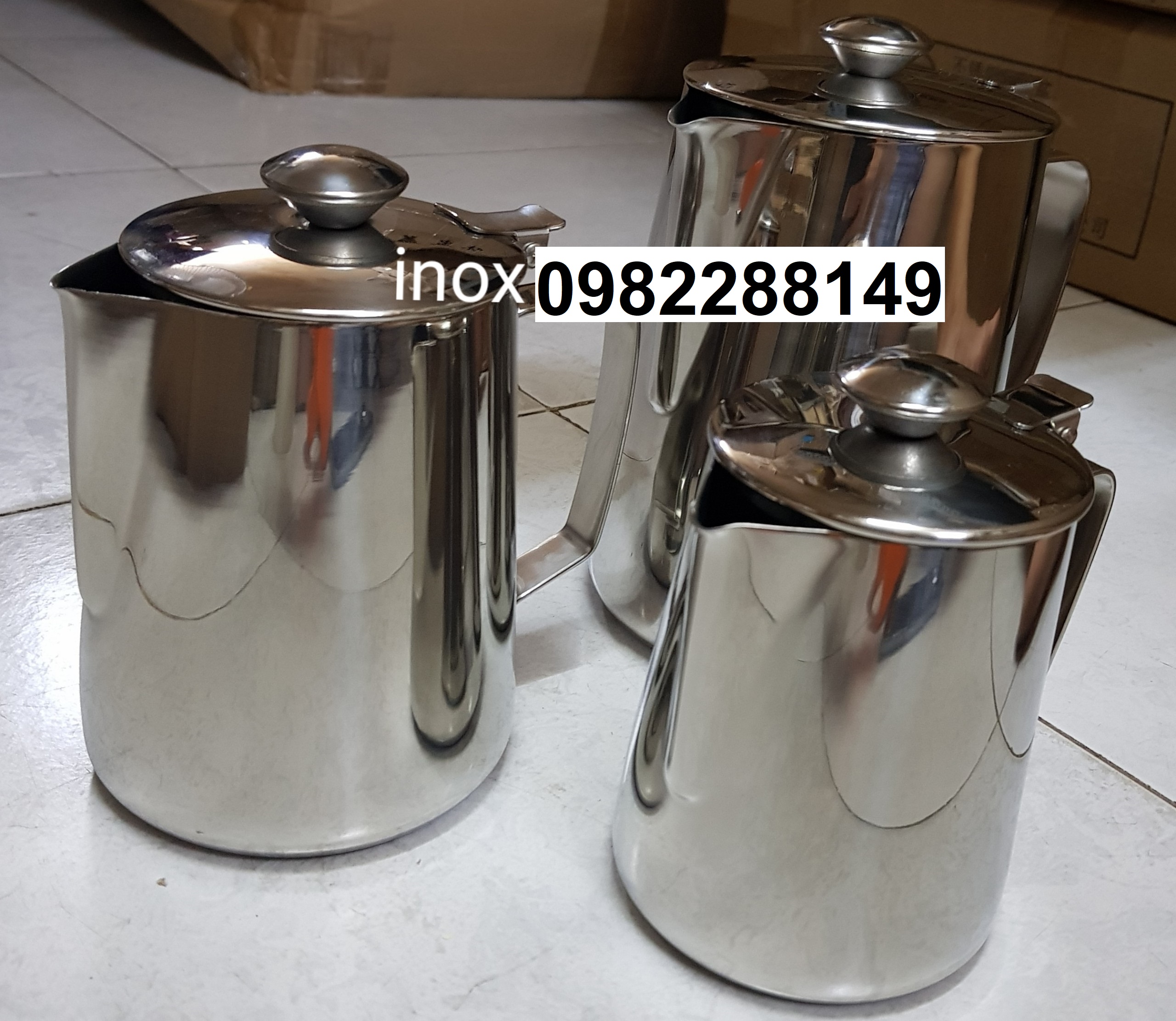 CA ĐÁNH SỮA INOX CÓ NẮP 2 LÍT