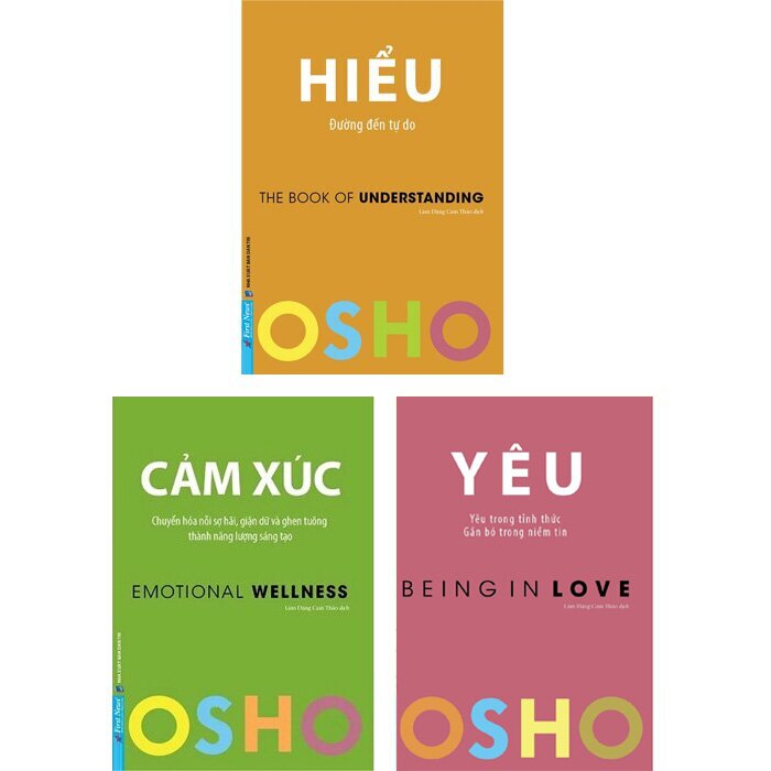 Netabooks - combo osho: hiểu - cảm xúc - yêu