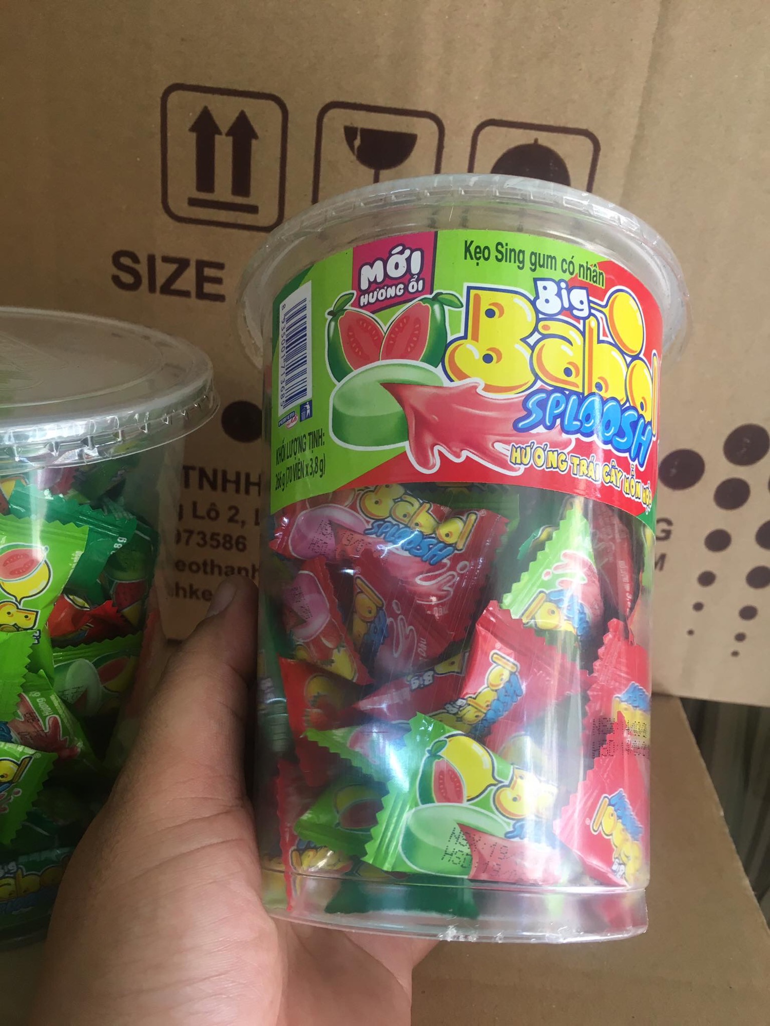 Kẹo sing sum Big Babol Sploosh 70 viên