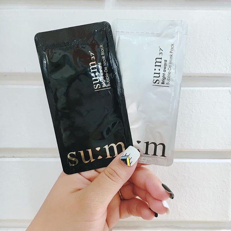 Mặt Nạ Sủi Bọt Thải Độc Da Trắng Da Su:m37 Hàn Quốc