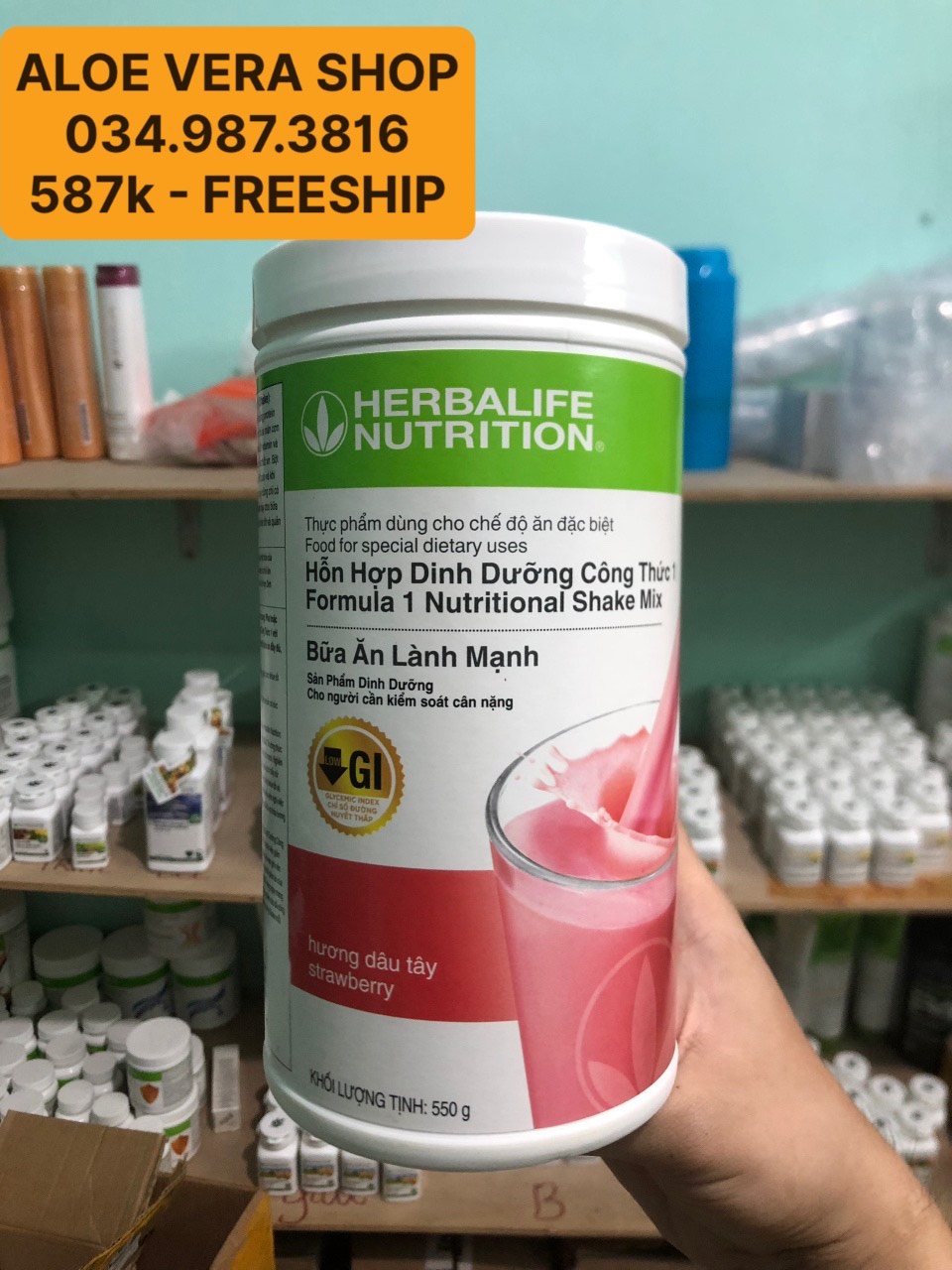 [587k] Bữa Ăn Lành Mạnh vị dâu CÔNG THỨC 1 (550g)
