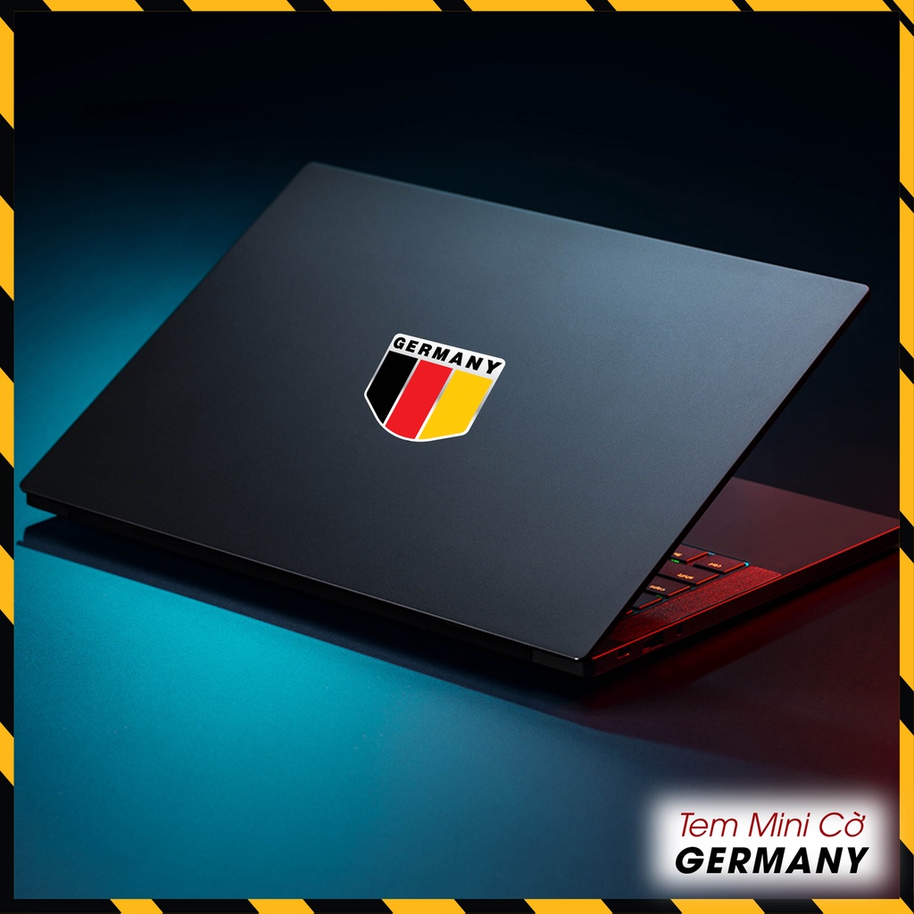 Logo Tem nhôm cờ Đức GERMANY