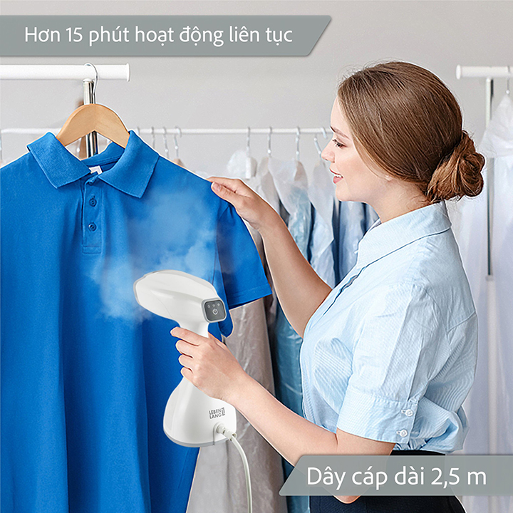 [ Hàng Đức ] Bàn Là Hơi Nước Cầm Tay Cao Cấp Lebenlang