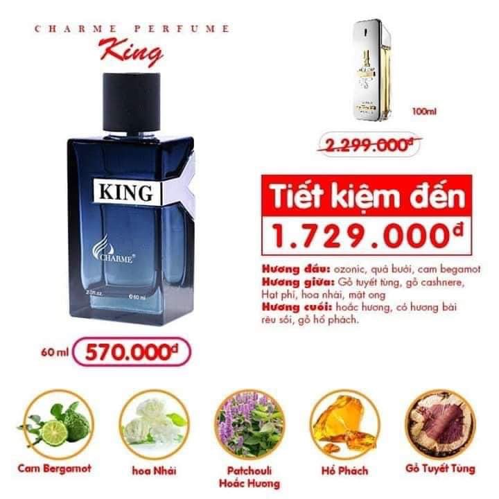 Nước hoa nam King 60ml