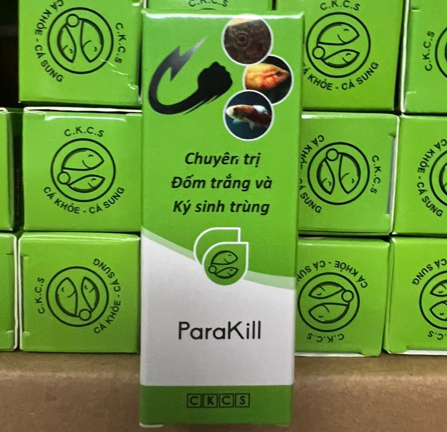 Anti Stress (túm lắc, lừ đừ) và ParaKill (nấm, ký sinh trùng) cho cá cảnh
