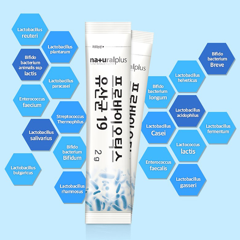 Combo 2 Boxes of Probiotics Probiotics, Improve Digestive System and Intestinal Problems Probiotics Lactobacillus 19 NATURAL PLUS Korea