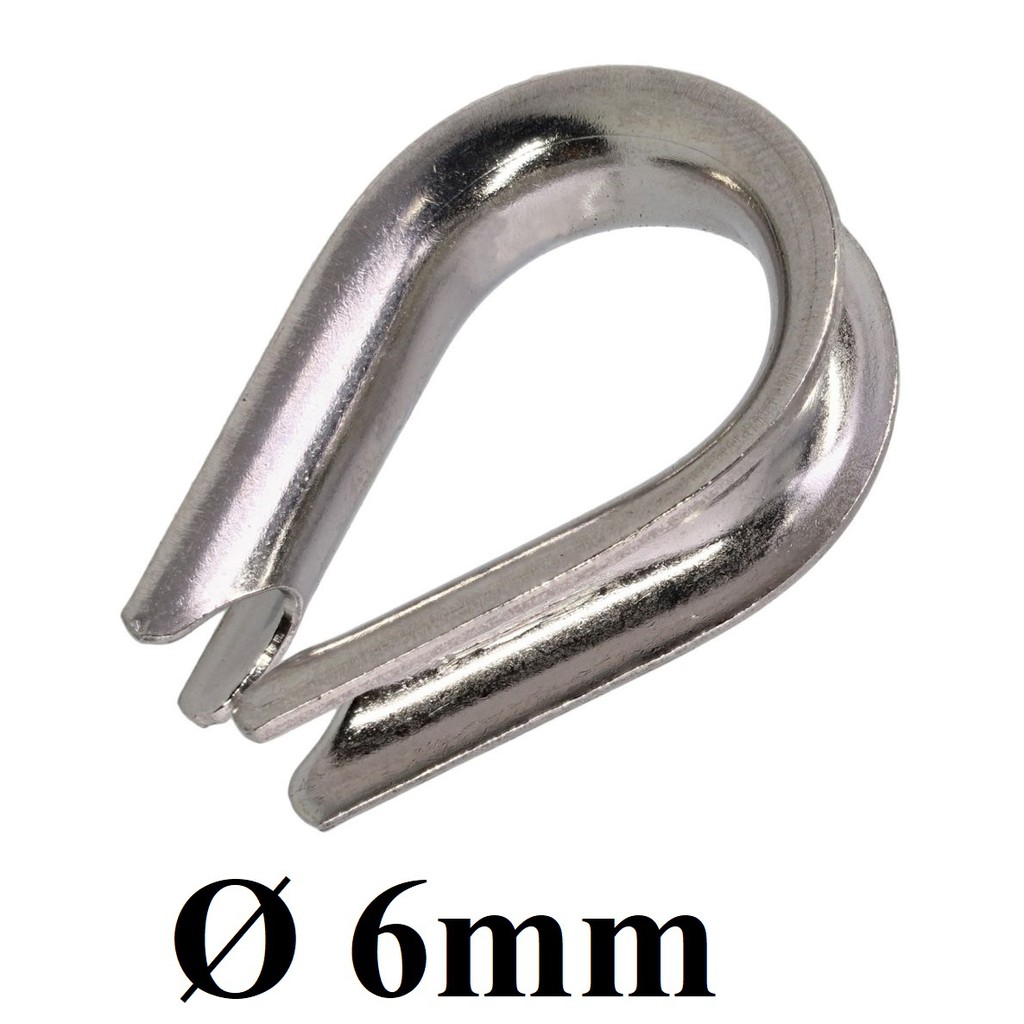 Khuyên lót cáp inox 304 từ phi 4 đến phi 14 - cáp thép thái bình vina