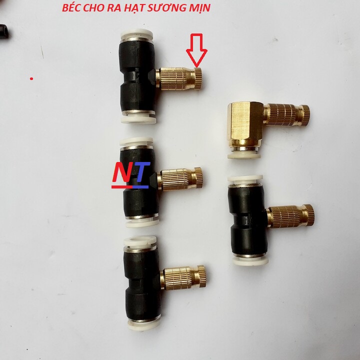 combo 5 béc phun sương làm mát bằng đồng số 2
