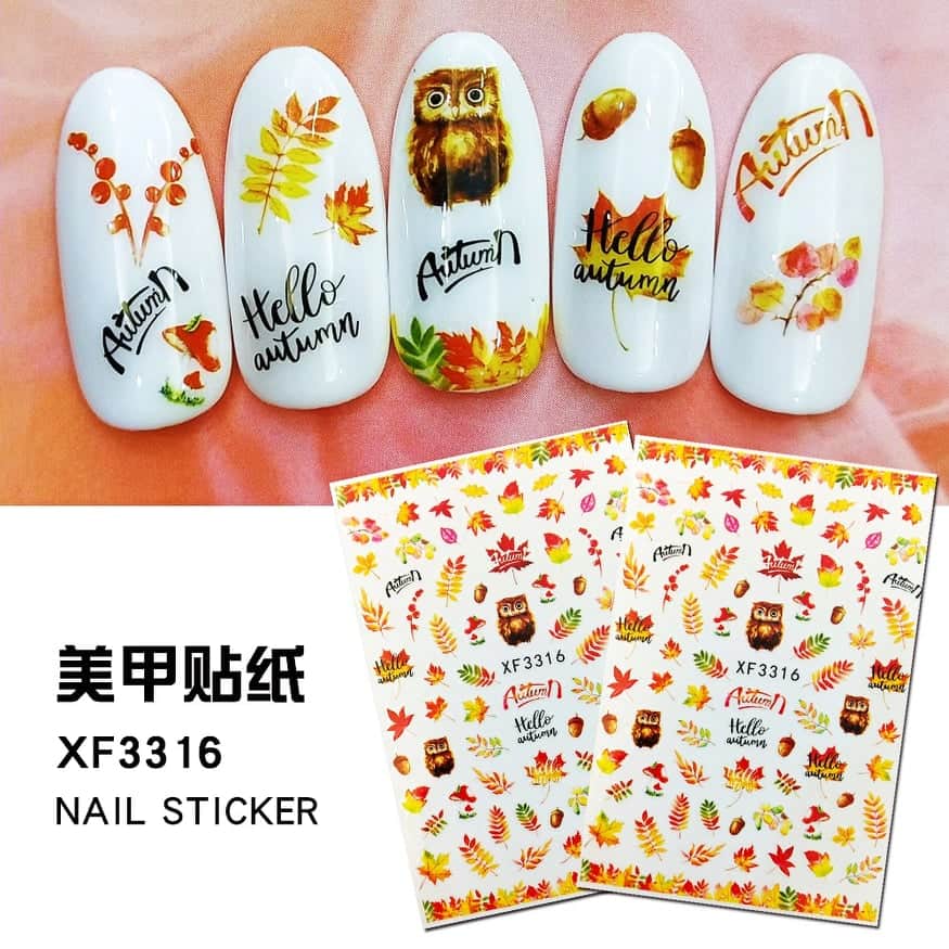 Hình dán Sticker dán móng tay Nail mẫu mới 2020
