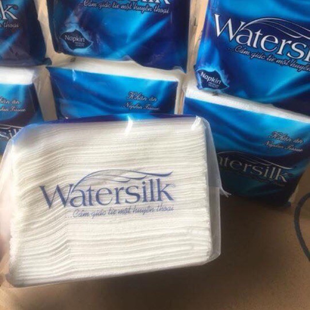 Giấy ăn vuông Watersilk 100 tờ (33x33 cm)
