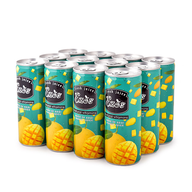 [HCM]Nước ép Ezos vị Xoài - Thùng 30 lon (240ml)