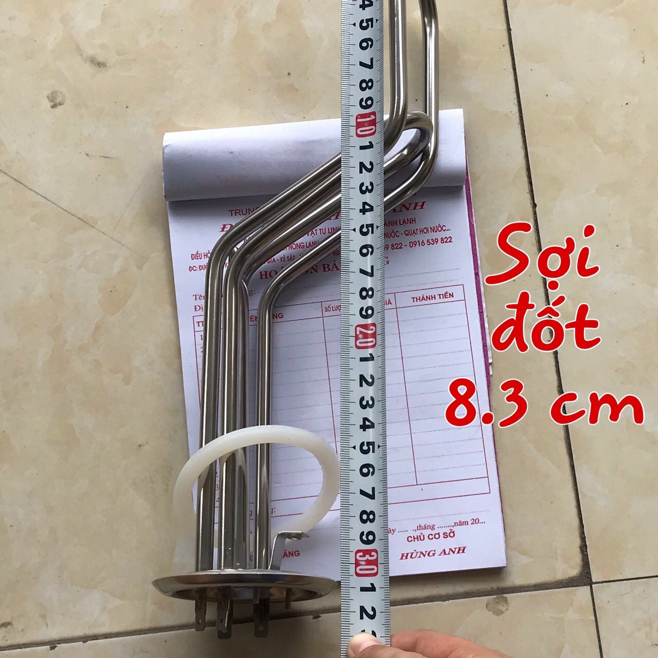 Sợi đốt bình nóng lạnh feroly chính hãng (mặt bích 8.3 cm )