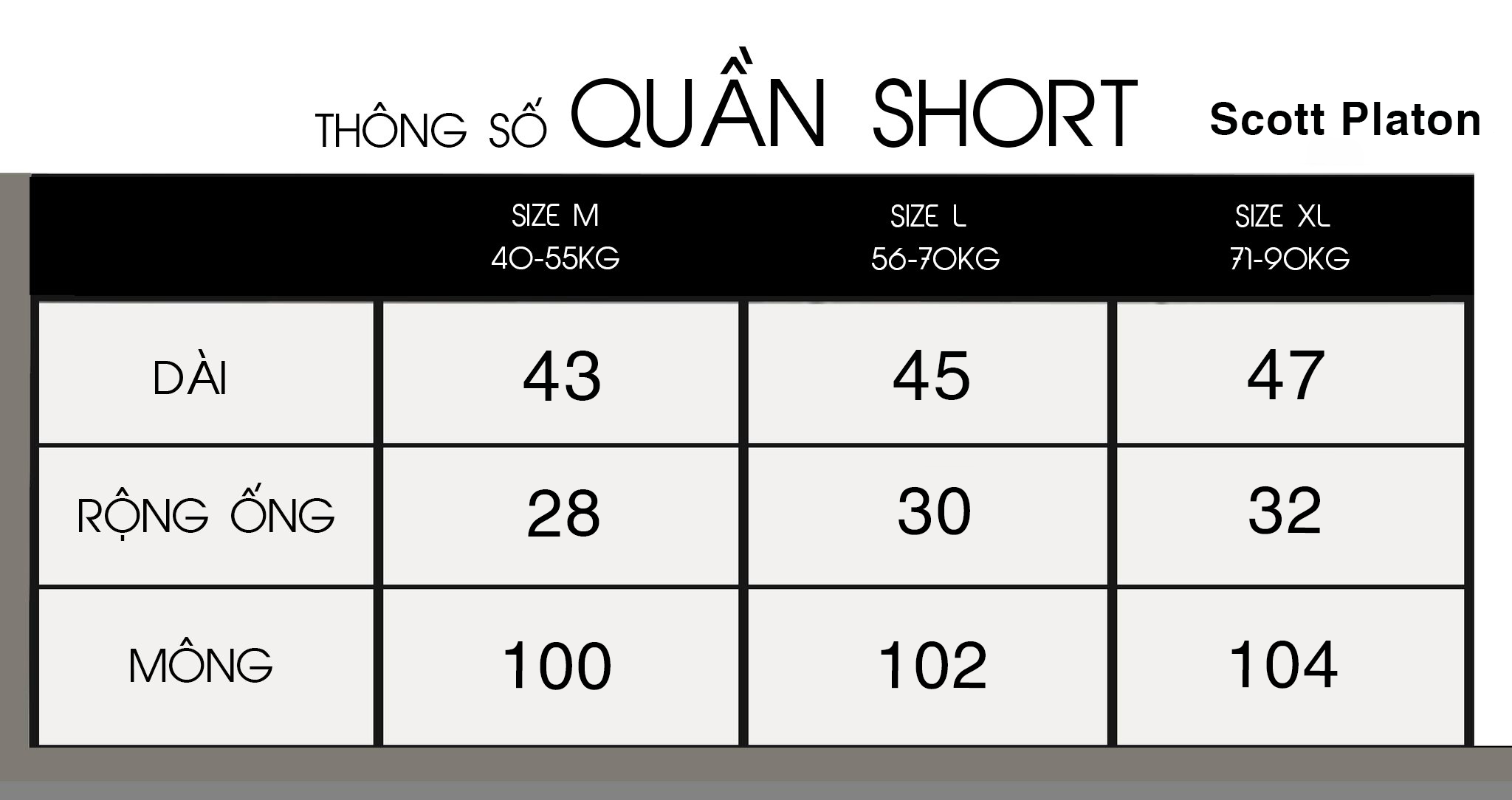 Scott Platon Quần short thun BASIC