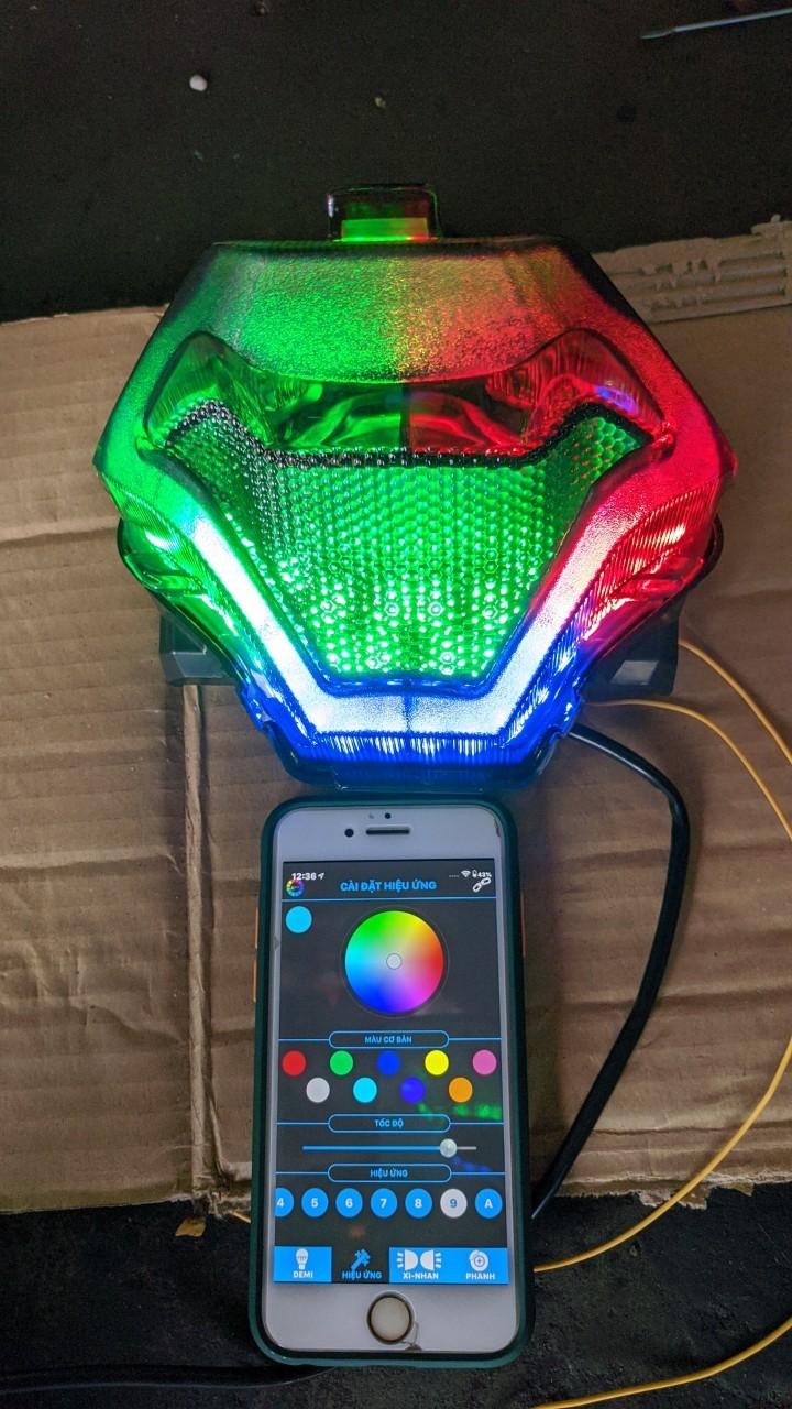 Đèn Hậu Exciter 150,MX KING A11 điều khiển điện thoại