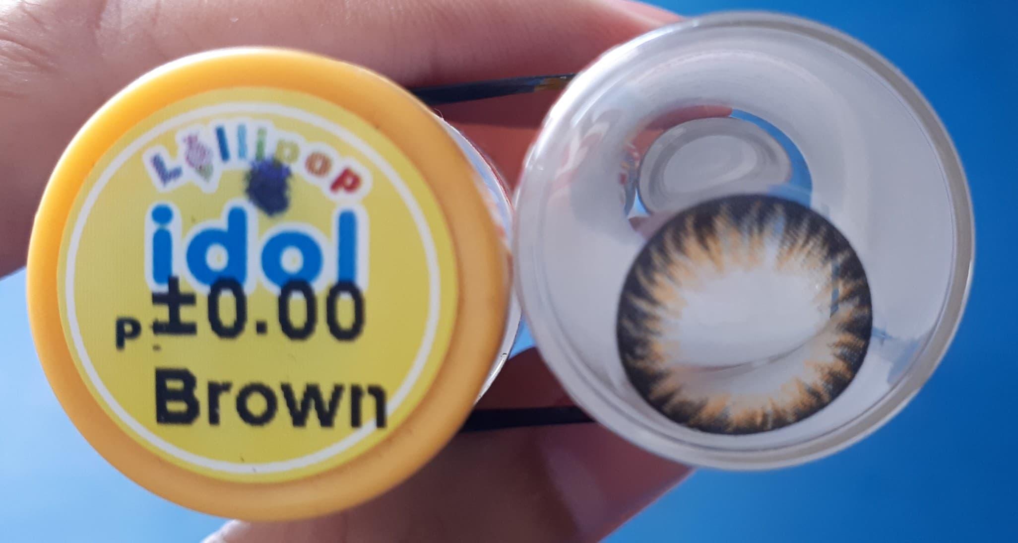 Lens Giãn Tròng Màu Brown (chọn mẫu vui lòng inbox Shop)