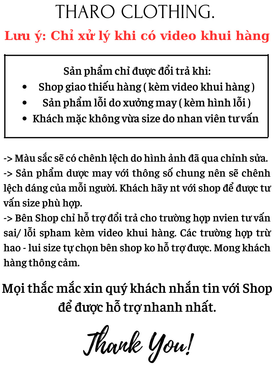 Áo Ống Áo Quây Ngang Basic - Tharo Clothing [AO00096]