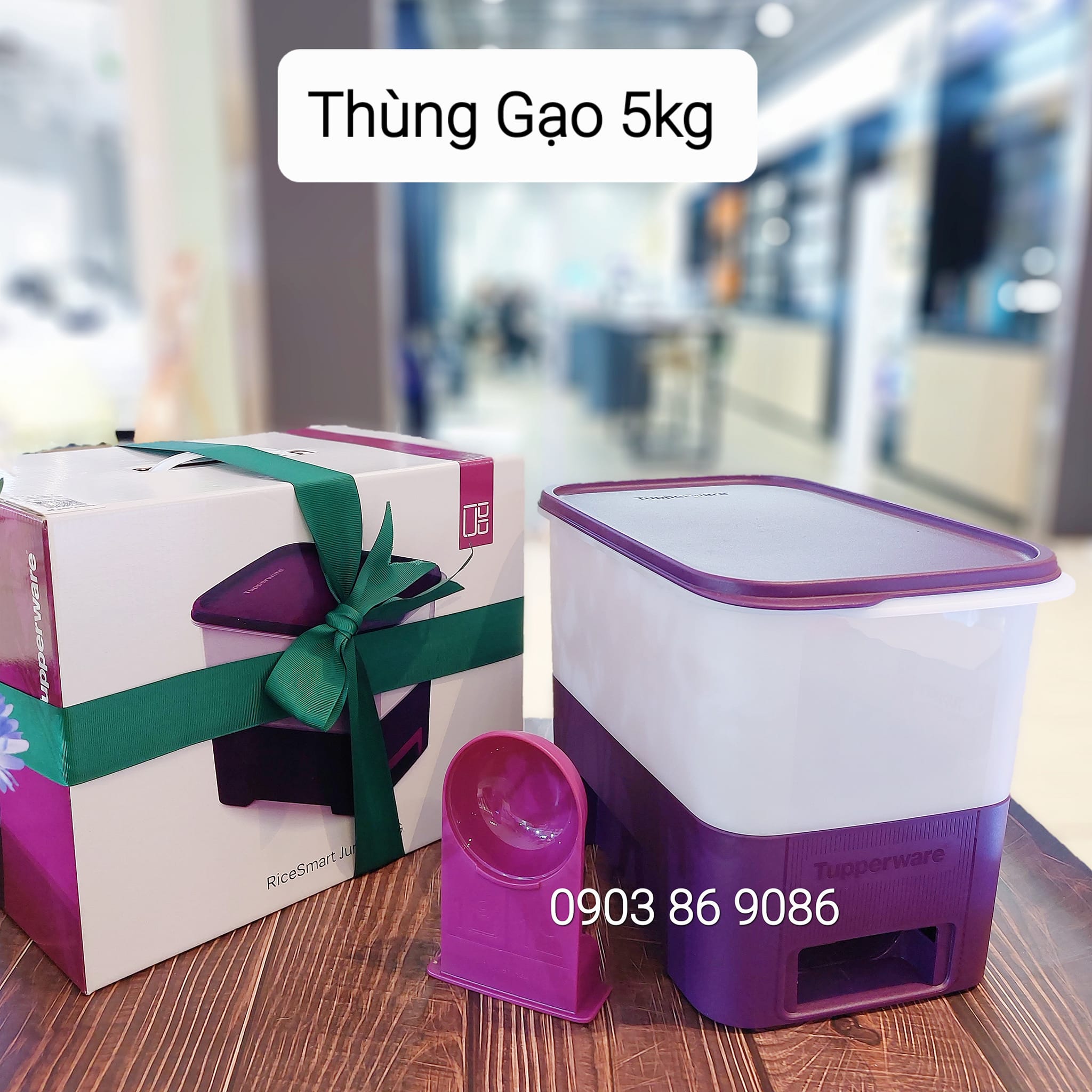 Thùng gạo Tupperware Rice Smart Junior 5kg