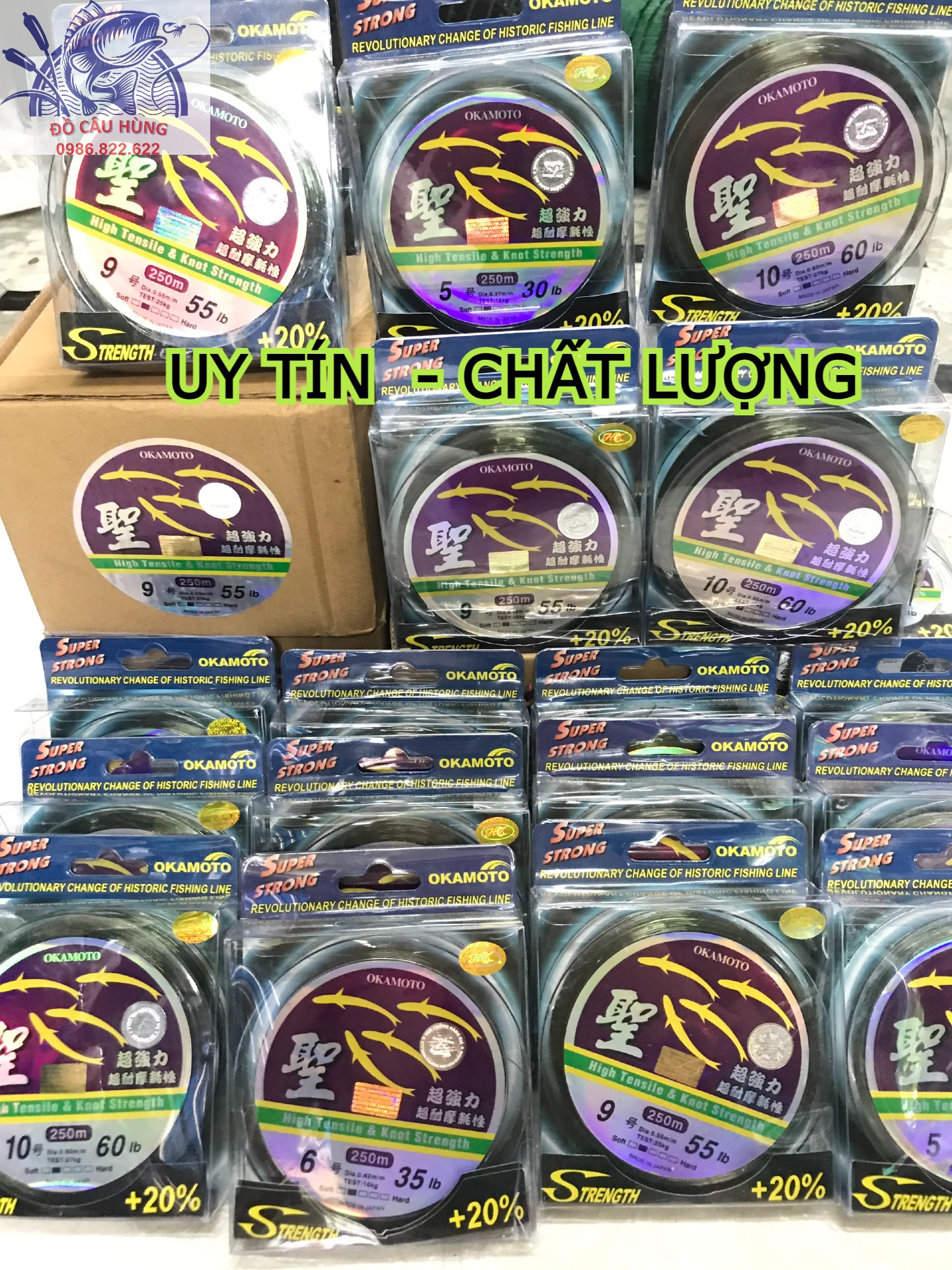 CƯỚC CÂU CÁ OKAMOTO (4 CÁ) MADE IN JAPAN. CƯỚC 4 CON CÁ. CƯỚC CÁ CƠM