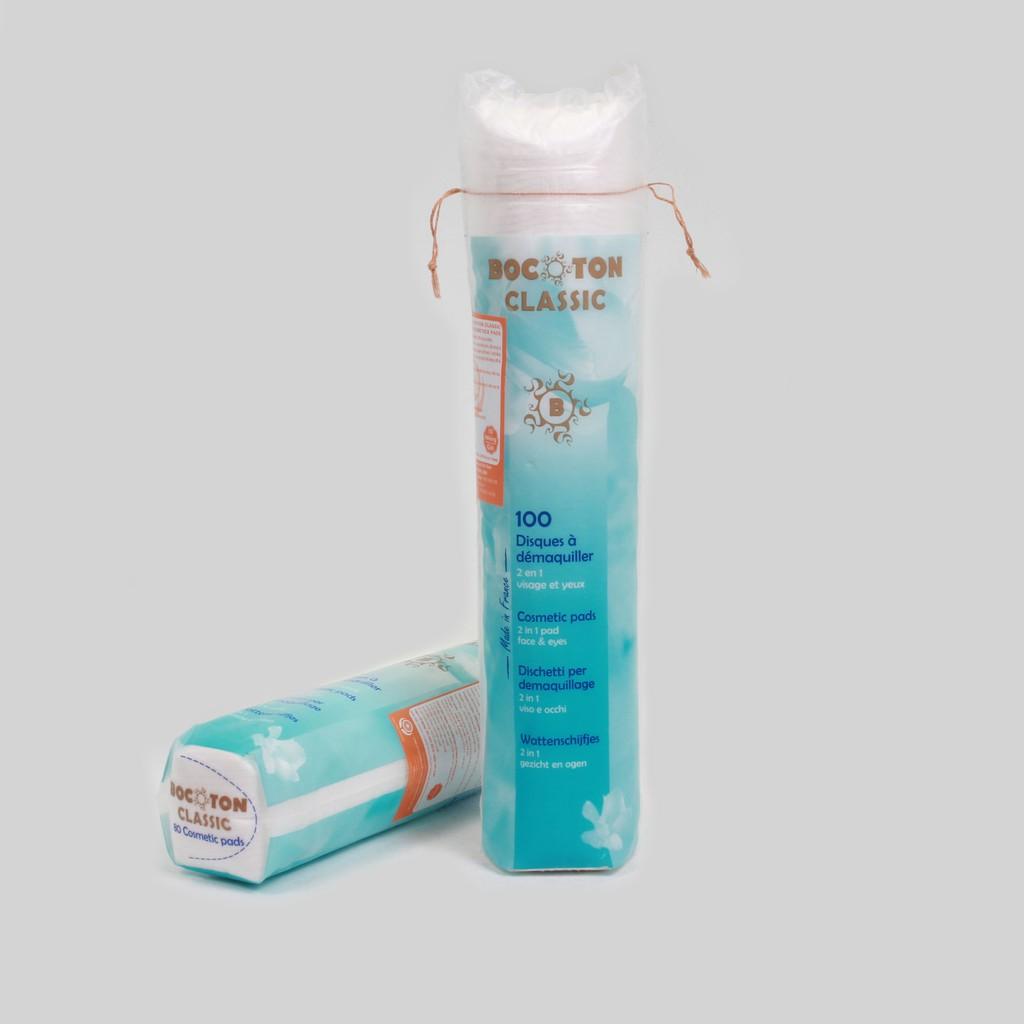 Bông tẩy trang ELIWHITE cotton tự nhiên (1 bịch/150 miếng/5,8cm)