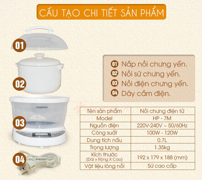 Nồi chưng yến Homepro
