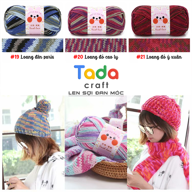 Len Yaoh Wool Love Bảng Màu Loang (cuộn 100gr)
